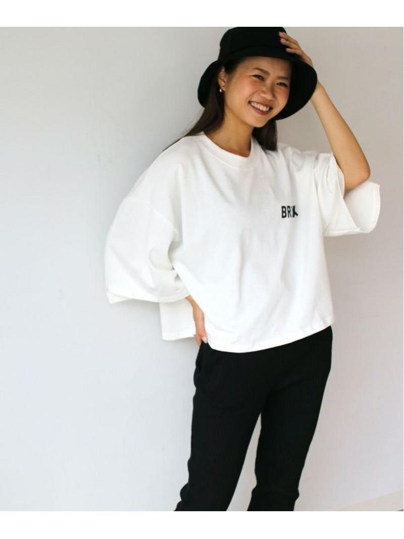 via j(ヴィアジェイ)"BRONX"7分袖Tシャツ（via j）