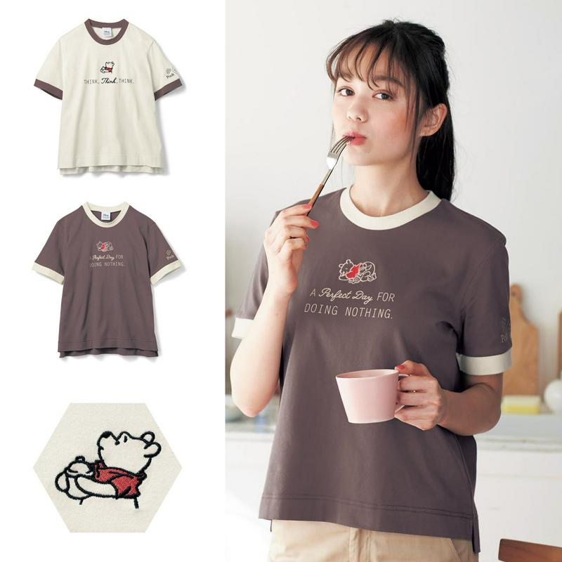 【期間限定セール】モックネックＴシャツ「くまのプーさん」