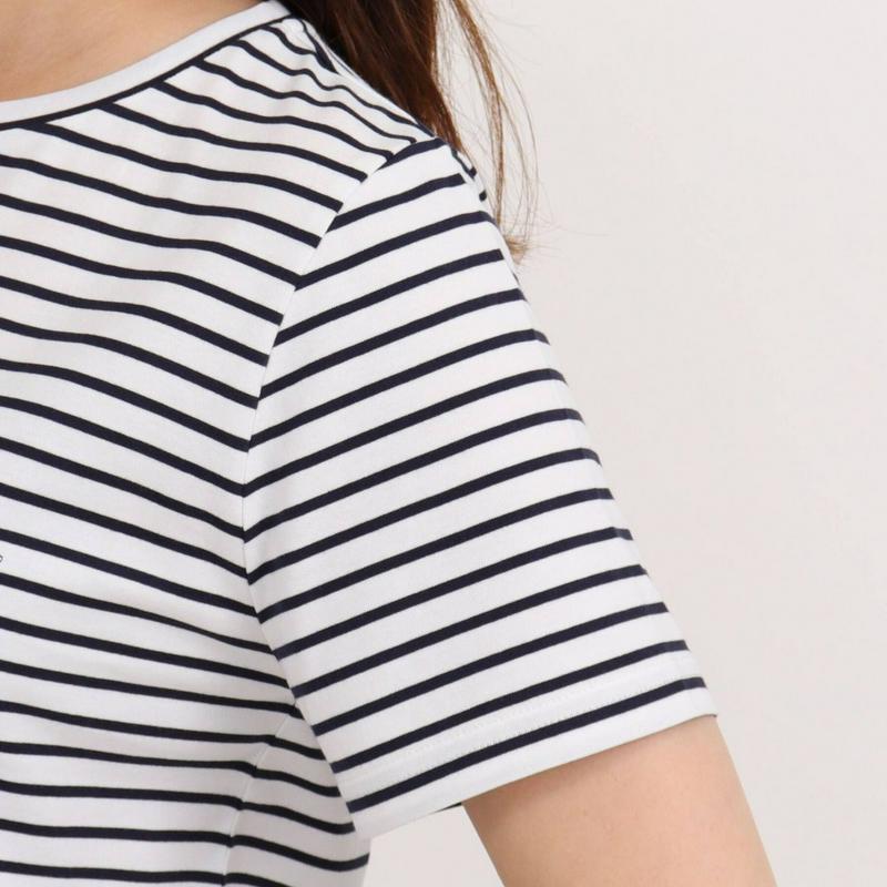 刺しゅうろごフェミニンＴシャツ