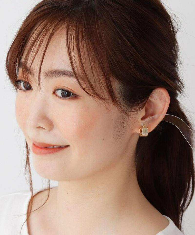 メタリックワイドリングピアス