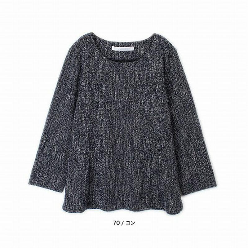【５０％ＯＦＦ】ツイード調カットソー【ＬＬ～５Ｌ】（フルールバイミントブリーズ/fleur by mint breeze）