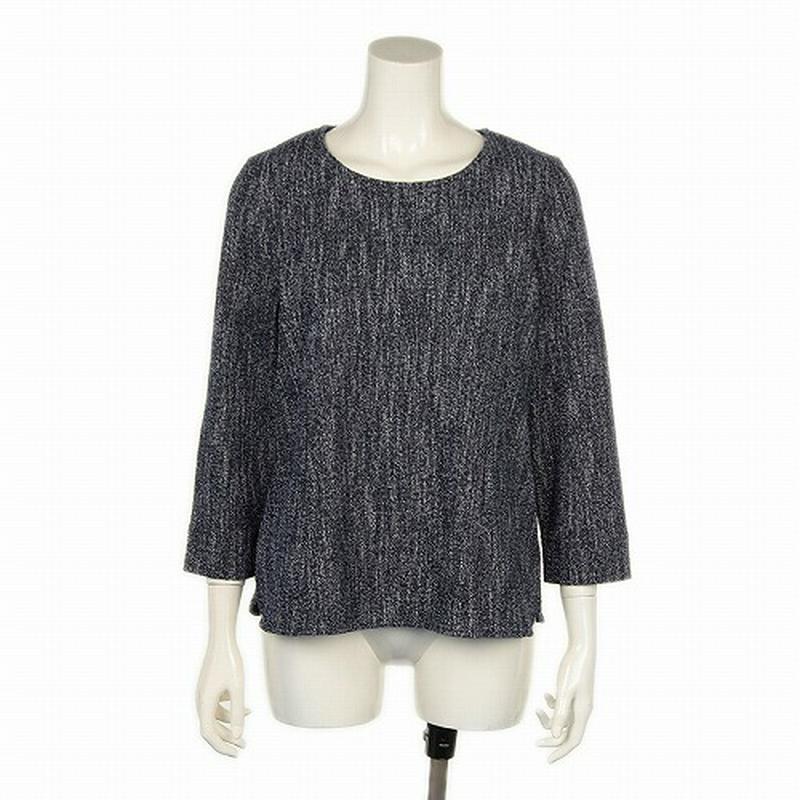 【５０％ＯＦＦ】ツイード調カットソー【ＬＬ～５Ｌ】（フルールバイミントブリーズ/fleur by mint breeze）