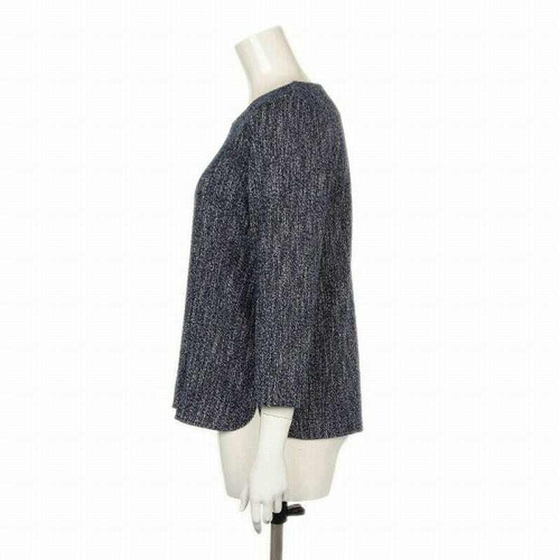 【５０％ＯＦＦ】ツイード調カットソー【ＬＬ～５Ｌ】（フルールバイミントブリーズ/fleur by mint breeze）