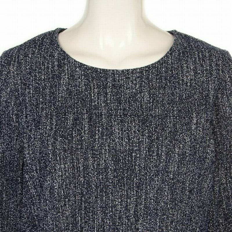 【５０％ＯＦＦ】ツイード調カットソー【ＬＬ～５Ｌ】（フルールバイミントブリーズ/fleur by mint breeze）