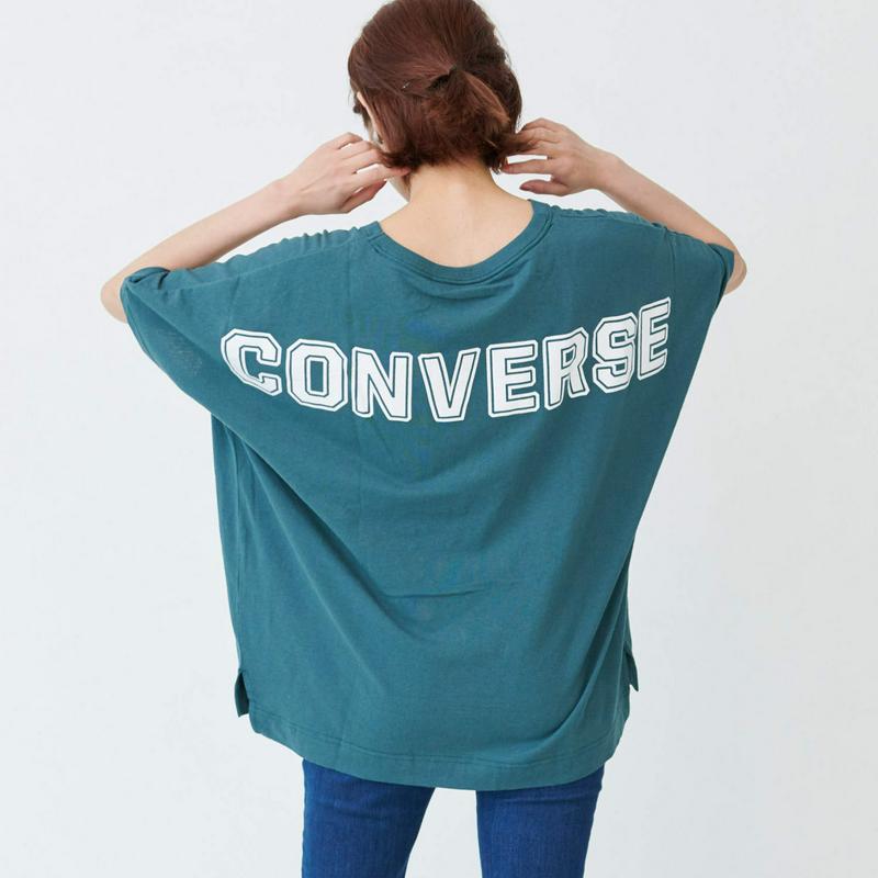 【コンバース】天竺バックＰＴドルマンＴシャツ（コンバース/CONVERSE）