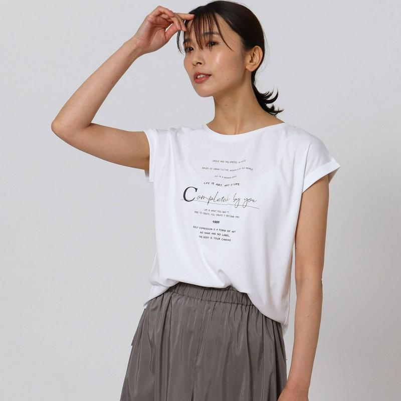 ［Ｌ］フレンチスリーブ　ロゴＴシャツ（ＵＮＴＩＴＬＥＤ／アンタイトル）
