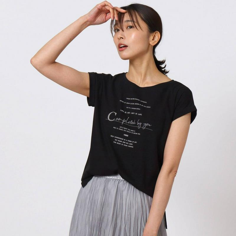 ［Ｌ］フレンチスリーブ　ロゴＴシャツ（ＵＮＴＩＴＬＥＤ／アンタイトル）