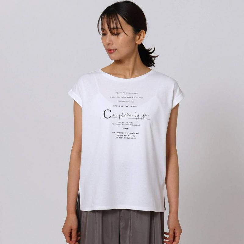 ［Ｌ］フレンチスリーブ　ロゴＴシャツ（ＵＮＴＩＴＬＥＤ／アンタイトル）