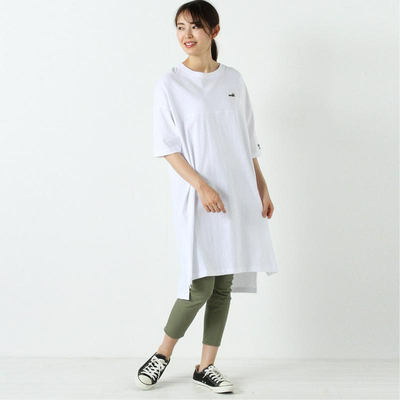 【コンバース】天竺胸切替Ｔシャツワンピース【Ｍ～３Ｌ】（コンバース/CONVERSE）