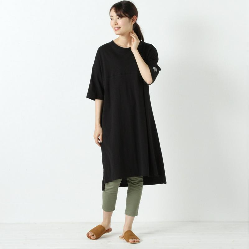 【コンバース】天竺胸切替Ｔシャツワンピース【Ｍ～３Ｌ】（コンバース/CONVERSE）