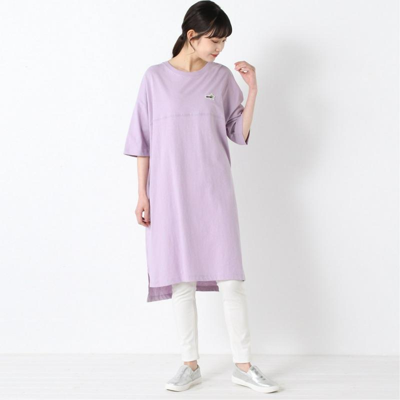 【コンバース】天竺胸切替Ｔシャツワンピース【Ｍ～３Ｌ】（コンバース/CONVERSE）
