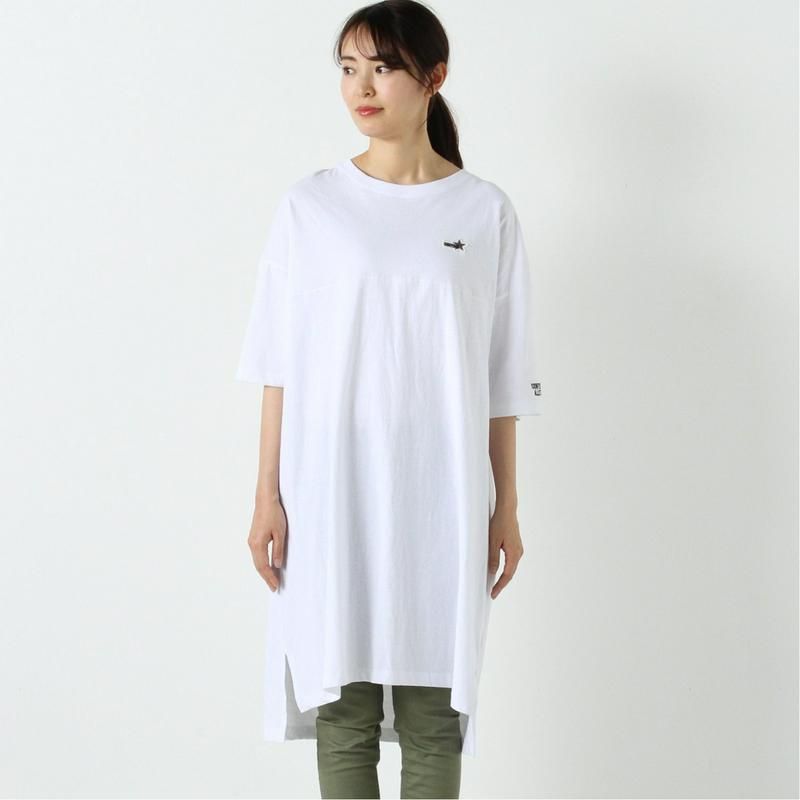 【コンバース】天竺胸切替Ｔシャツワンピース【Ｍ～３Ｌ】（コンバース/CONVERSE）