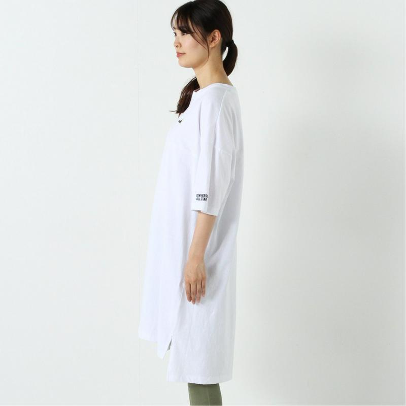 【コンバース】天竺胸切替Ｔシャツワンピース【Ｍ～３Ｌ】（コンバース/CONVERSE）