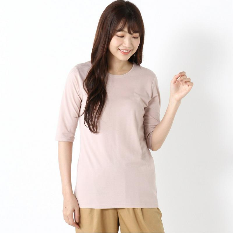 涼しく快適ドライカノコ５分袖Ｔシャツ【無地・ボーダー】