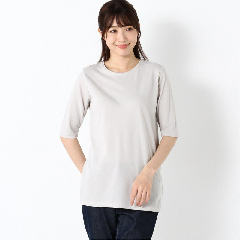 涼しく快適ドライカノコ５分袖Ｔシャツ【無地・ボーダー】