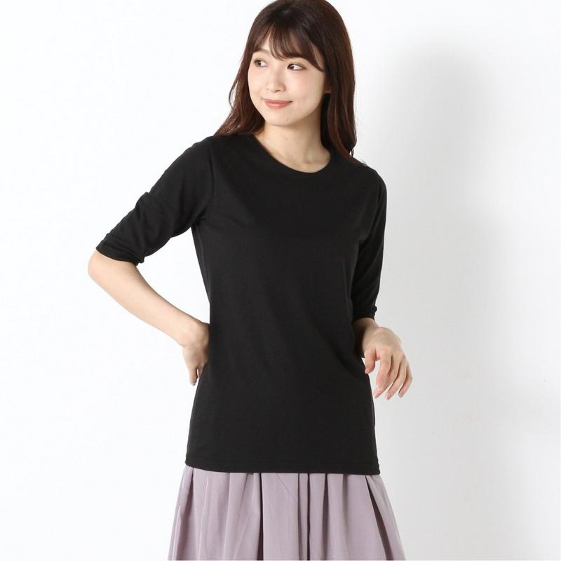 涼しく快適ドライカノコ５分袖Ｔシャツ【無地・ボーダー】