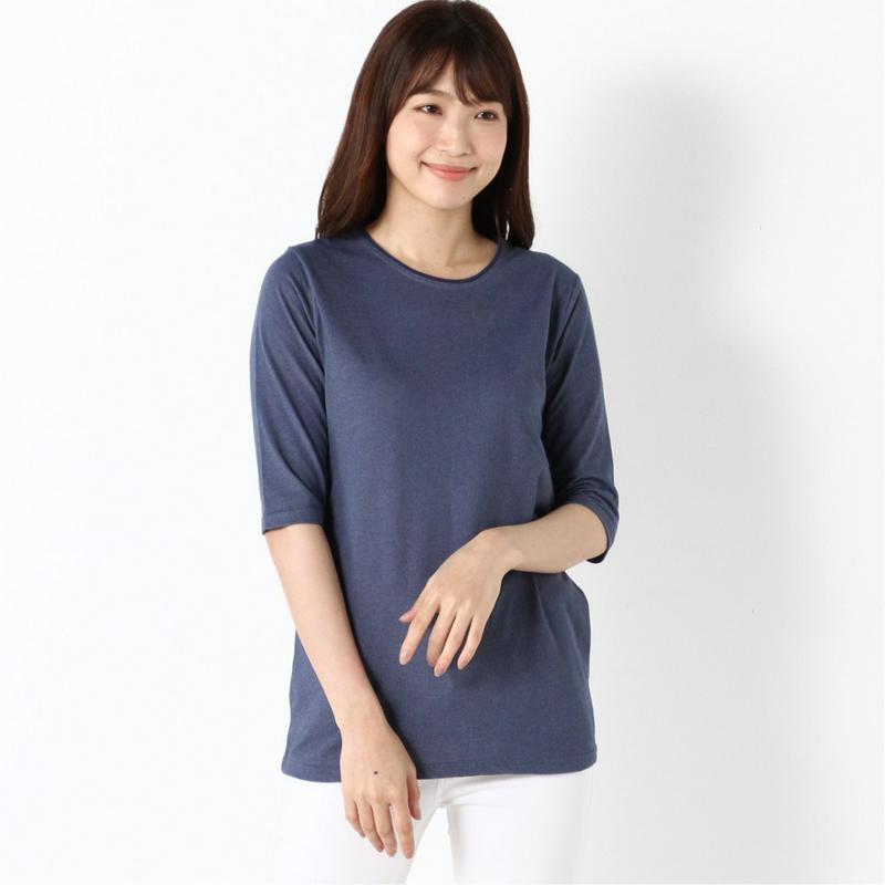 涼しく快適ドライカノコ５分袖Ｔシャツ【無地・ボーダー】