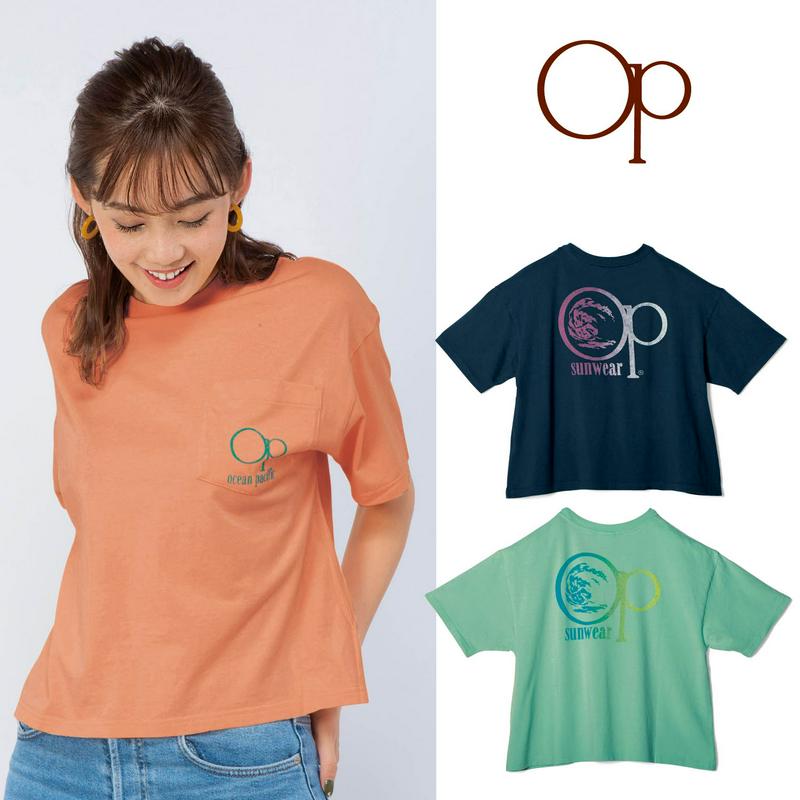 綿１００％ゆるシルエットで楽ちん！バックプリント半袖Ｔシャツ（オーシャンパシフィック/OCEAN PACIFIC）