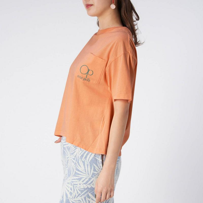 綿１００％ゆるシルエットで楽ちん！バックプリント半袖Ｔシャツ（オーシャンパシフィック/OCEAN PACIFIC）