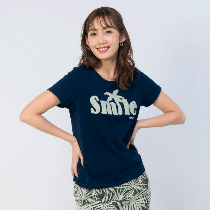 １枚で夏魅せ！綿１００％サガラ刺しゅう半袖Ｔシャツ（オーシャンパシフィック/OCEAN PACIFIC）