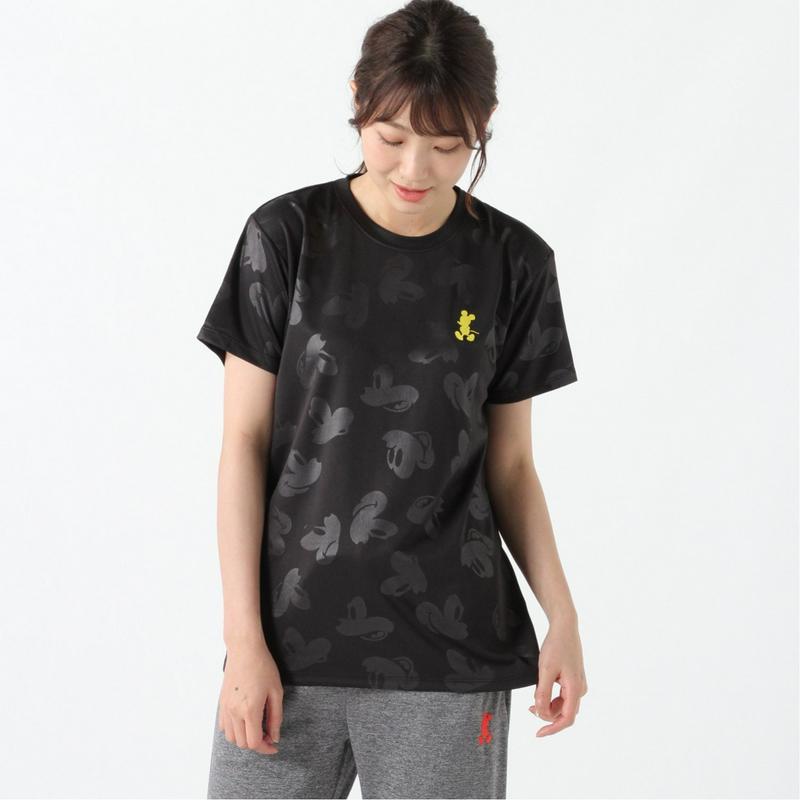 エンボスプリント半袖Ｔシャツ【Ｍ～３Ｌ】「ミッキーマウス」（ディズニー）