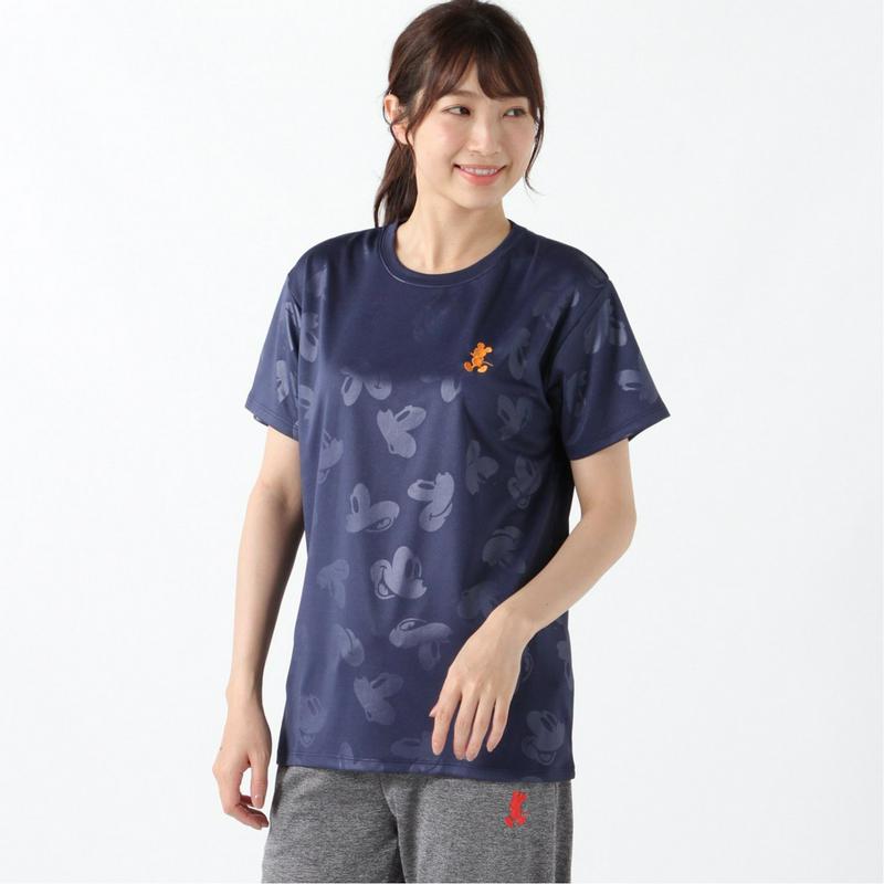 エンボスプリント半袖Ｔシャツ【Ｍ～３Ｌ】「ミッキーマウス」（ディズニー）