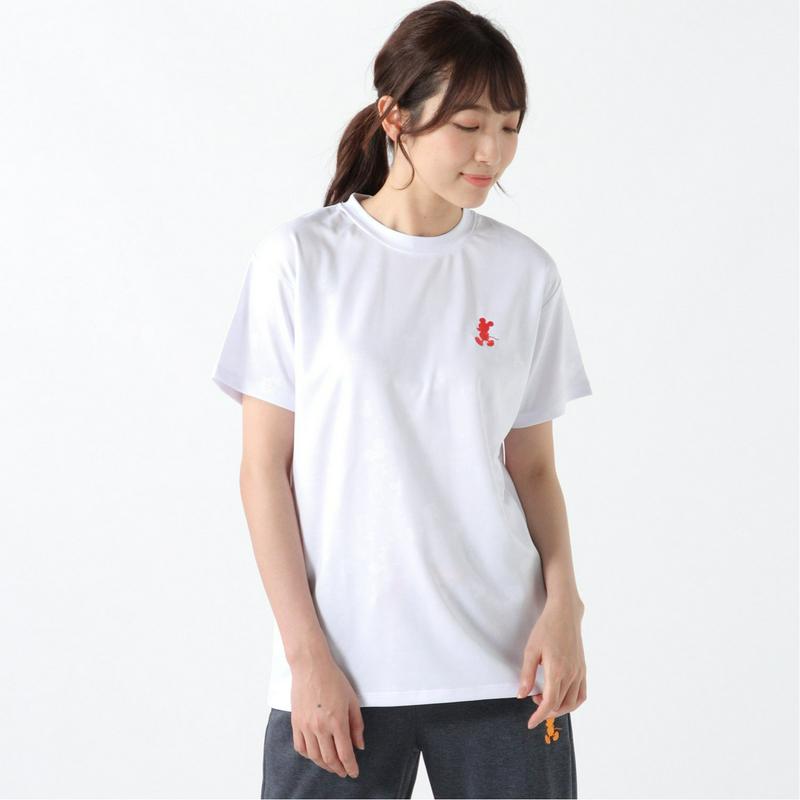 エンボスプリント半袖Ｔシャツ【Ｍ～３Ｌ】「ミッキーマウス」（ディズニー）