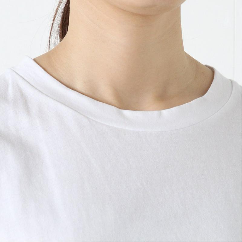 シルケット加工できれいめ見え◎ギャザーＴシャツ