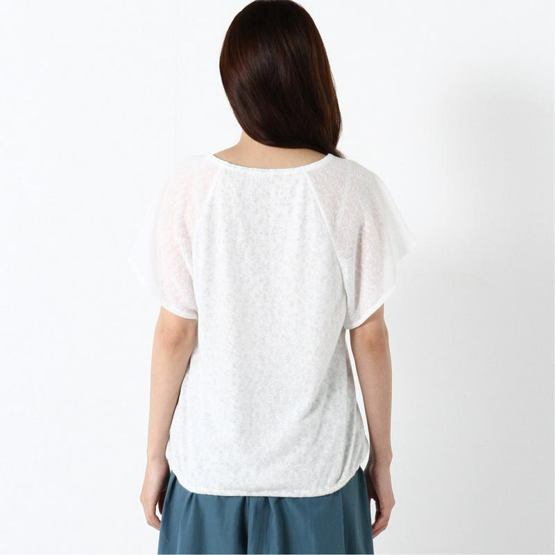【ｎｏｊｅａｎ】花柄フェイクレイヤードＴシャツ（ノージーン/NO JEAN）