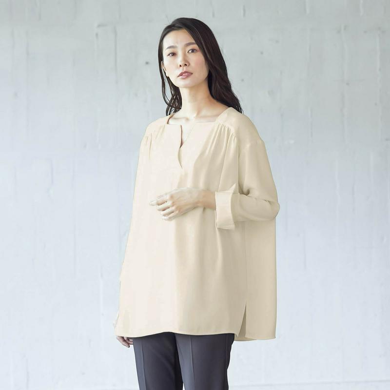 【期間限定セール】ギャザー使いとろみチュニック