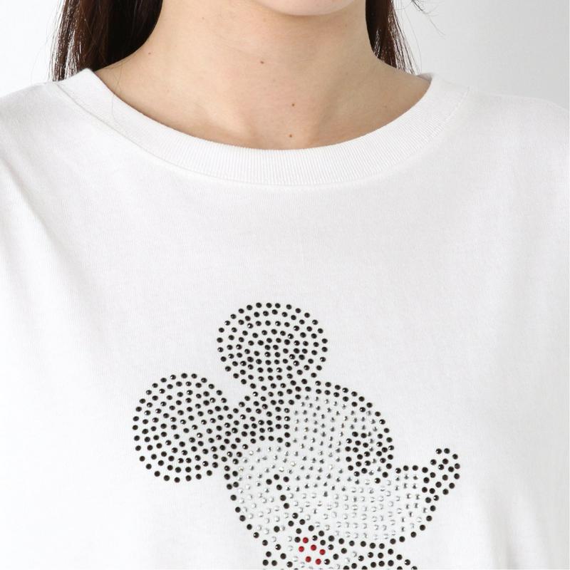 ラインストーン半袖Ｔシャツ【Ｍ～３Ｌ】「ミッキーマウス」（ディズニー）