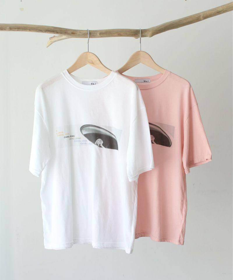 via j(ヴィアジェイ)× CANAL JEAN“window”Tシャツ