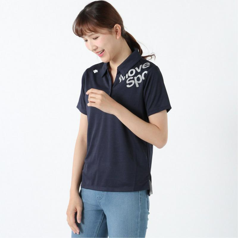 レディース　サンスクリーン　スキッパーシャツ（デサント/DESCENTE）