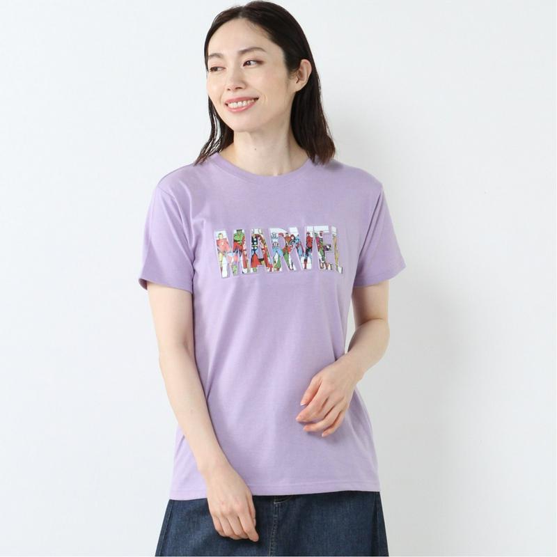半袖エンボスプリントＴシャツ【Ｍ～３Ｌ】「マーベル」（マーベル/MARVEL）