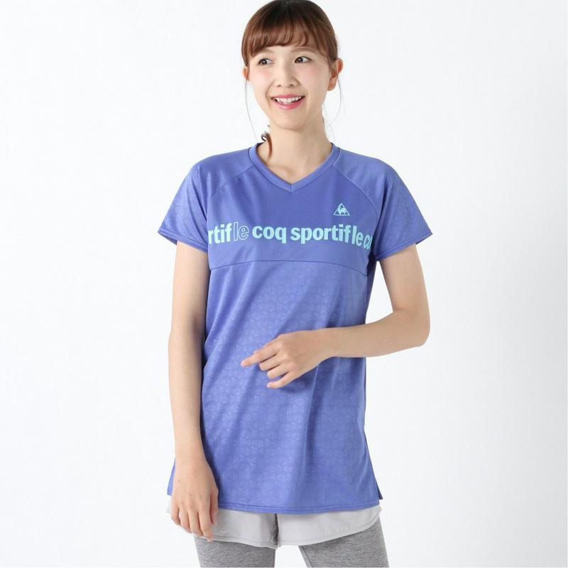 レディース　エンボス半袖Ｔシャツ（ルコックスポルティフ/le coq sportif）