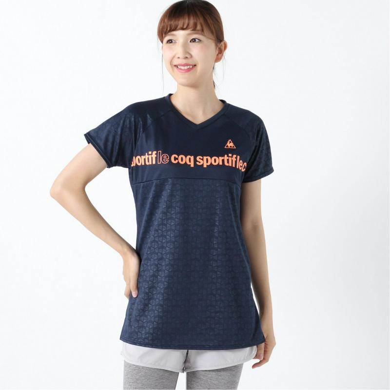 レディース　エンボス半袖Ｔシャツ（ルコックスポルティフ/le coq sportif）