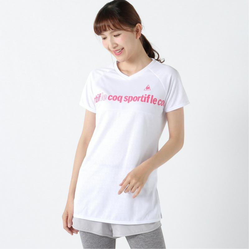 レディース　エンボス半袖Ｔシャツ（ルコックスポルティフ/le coq sportif）