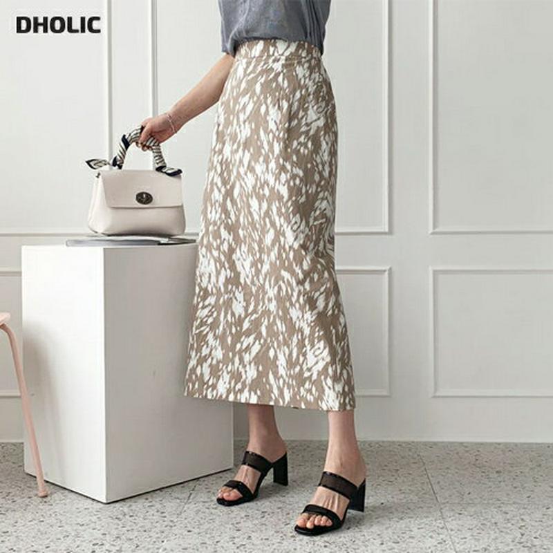 パターンロングスカート・全2色・t62361 レディース【sk】【スカート ロング ロングスカート 総柄 カジュアル Hライン 