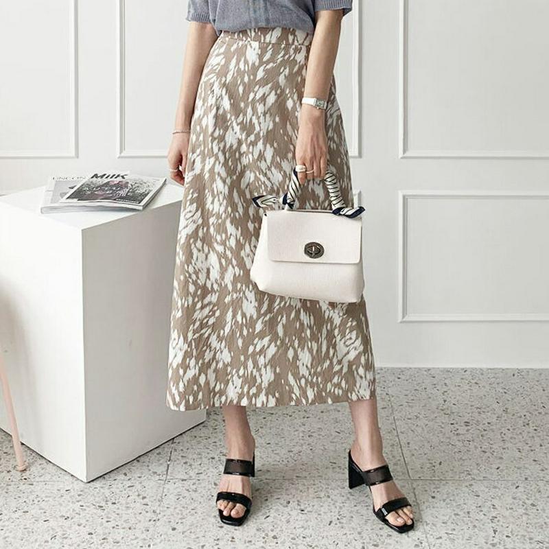 パターンロングスカート・全2色・t62361 レディース【sk】【スカート ロング ロングスカート 総柄 カジュアル Hライン 