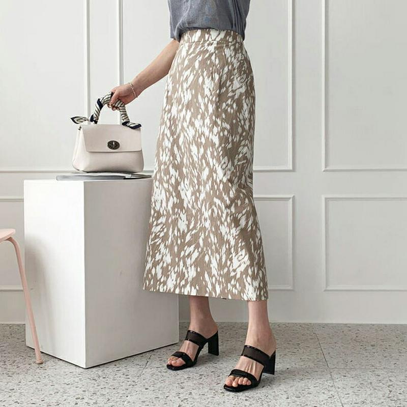 パターンロングスカート・全2色・t62361 レディース【sk】【スカート ロング ロングスカート 総柄 カジュアル Hライン 
