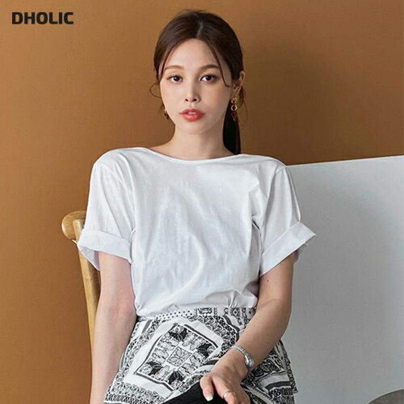バッククロスストラップTシャツ・全4色・t62341 レディース【tops】【トップス Tシャツ 半袖 ハーフスリーブ 背中見せ
