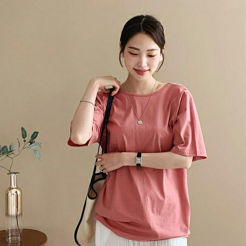 バッククロスストラップTシャツ・全4色・t62341 レディース【tops】【トップス Tシャツ 半袖 ハーフスリーブ 背中見せ