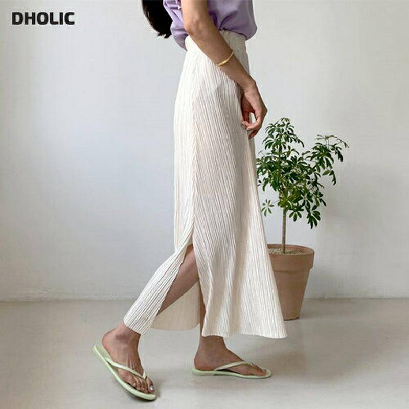 プリーツスリットスカート・全3色・t55696 レディース【sk】【スカート プリーツ プリーツスカート スリット ロングスカー