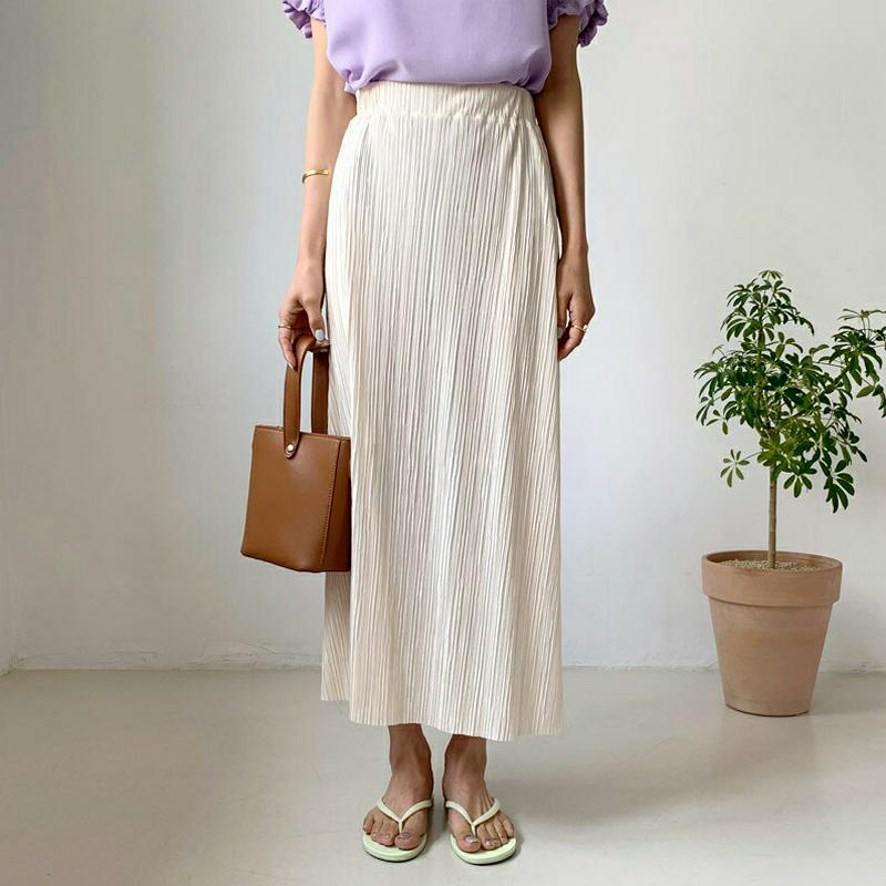 プリーツスリットスカート・全3色・t55696 レディース【sk】【スカート プリーツ プリーツスカート スリット ロングスカー
