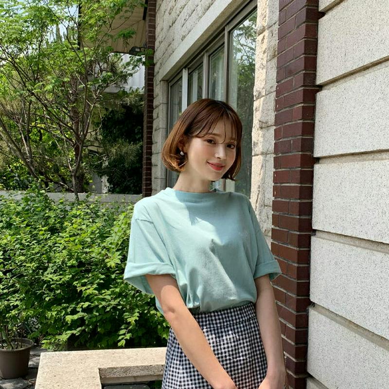≪人気商品再入荷≫レタリングコットンTシャツ・全5色・b55674 レディース【tops】【韓国 ファッション トップス Tシャツ 半袖 レタリング ロゴ ロゴT コットン 綿 バックロゴ カジュアル ラフ 春 夏】