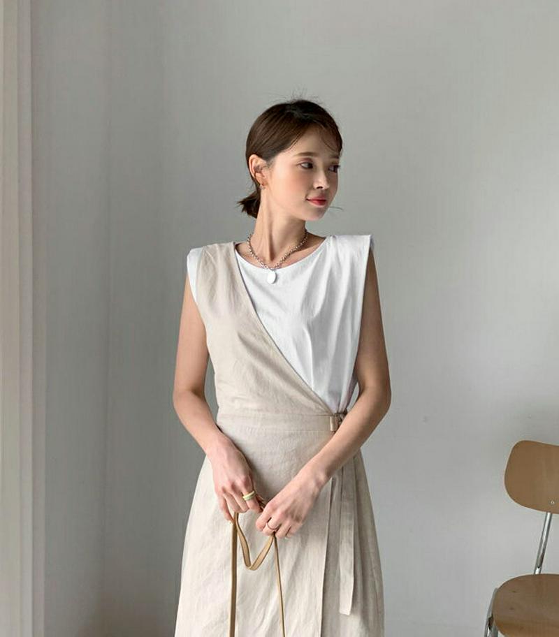 ワンショルベルトワンピース・全3色・t55707 レディース【ops】【ワンピース ロング ロングワンピース ワンショルダー ワ