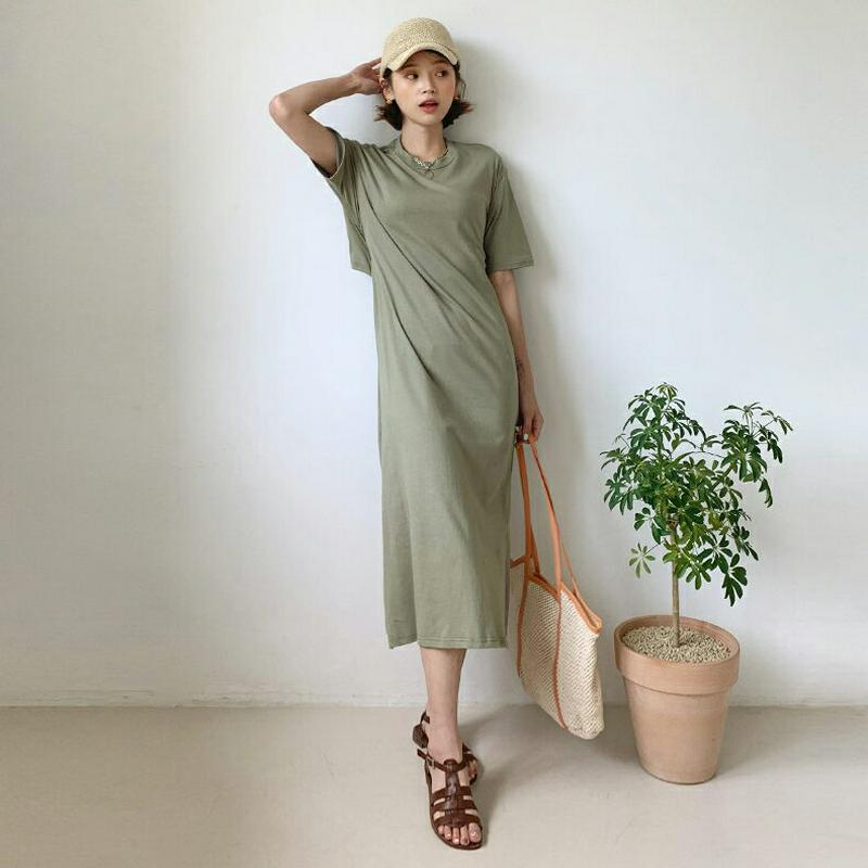 バックオープンワンピース・全4色・t55687 レディース【ops】【ワンピース ロング ロングワンピース バックシャン　バック