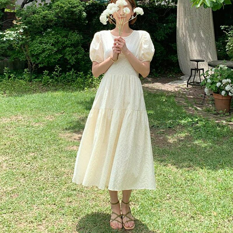 【只今10%OFF】リボンアイレットレースワンピース・全2色・b59501 レディース【ops】【ワンピース ロング ロングワン