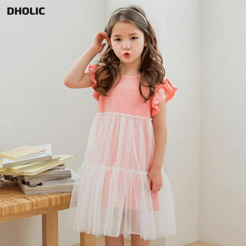 フリルスリーブチュチュワンピース(ピンク)・p002323 キッズ【3~8才】【ops】【ワンピース ミディ丈 ミディワンピース