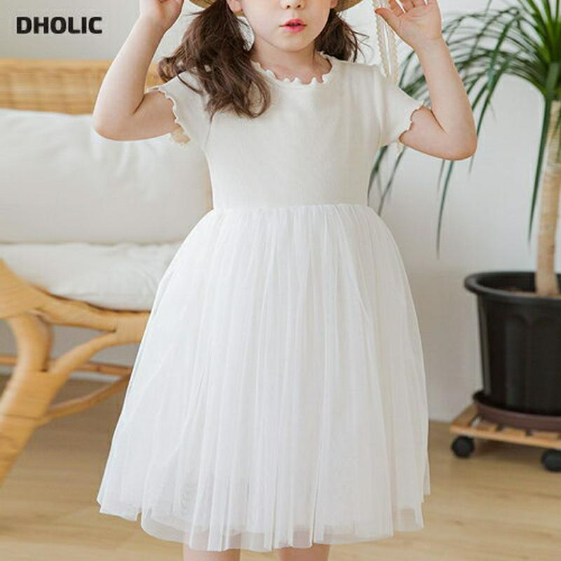 ウェーブチュールワンピース(クリーム)・p002325 キッズ【3~8才】【ops】【ワンピース ミディ丈 ミディワンピース 半